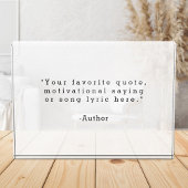 Creëer uw eigen aangepaste offerte acryl blok