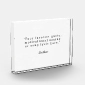 Creëer uw eigen aangepaste offerte acryl blok (Links)