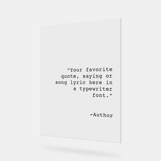 Creëer Uw eigen aangepaste offerte Acryl Bord (Hoek)