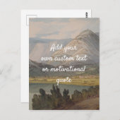 Creëer uw eigen aangepaste offerte - bergen briefkaart (Voorkant / Achterkant)