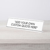 Creëer Uw eigen aangepaste offerte Bureau Naambordje (Voorkant)