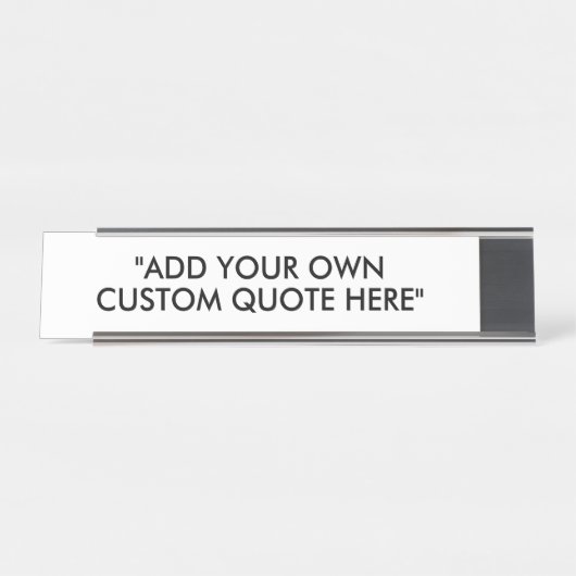 Creëer Uw eigen aangepaste offerte Bureau Naambordje (Voorkant)