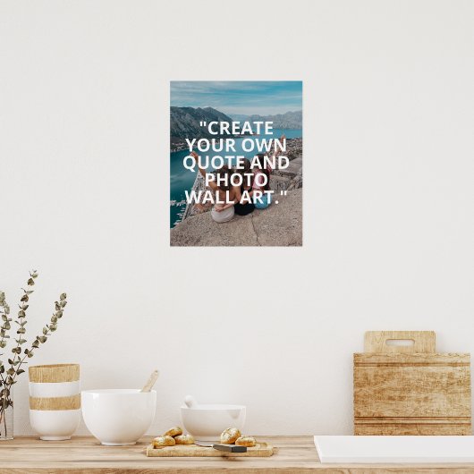 Creëer uw eigen aangepaste offerte en foto-Poster Poster (Keuken)