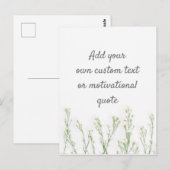 Creëer Uw eigen aangepaste offerte - Floral Briefkaart (Voorkant / Achterkant)