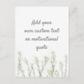 Creëer Uw eigen aangepaste offerte - Floral Briefkaart (Voorkant)