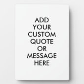 Creëer Uw eigen aangepaste offerte Fotoplaat (voorkant)