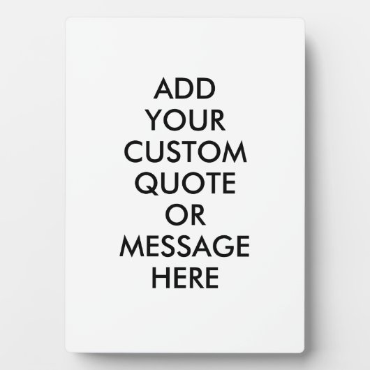 Creëer Uw eigen aangepaste offerte Fotoplaat (voorkant)