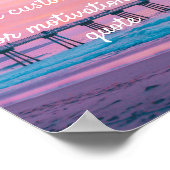 Creëer uw eigen aangepaste offerte - Hermosa-stran Poster (Hoek)