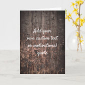 Creëer uw eigen aangepaste offerte - Houden borden Kaart (Gele Bloem)