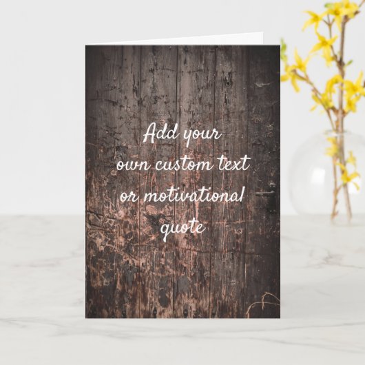 Creëer uw eigen aangepaste offerte - Houden borden Kaart (Gele Bloem)