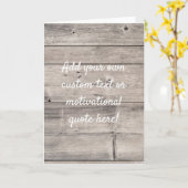 Creëer uw eigen aangepaste offerte - hout kaart (Gele Bloem)