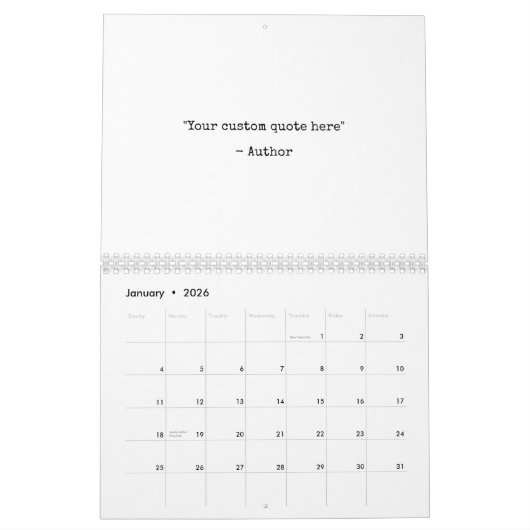 Creëer Uw eigen aangepaste offerte Kalender (Jan 2026)