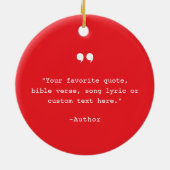 Creëer Uw eigen aangepaste offerte Keramisch Ornament (Achterkant)