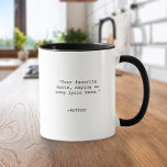 Creëer Uw eigen aangepaste offerte Mok<br><div class="desc">Creëer uw eigen mok van de citaatkoffie van uw eigen douane. Biedt minimalistische,  aanpasbare typografie van de schrijfmachine.</div>