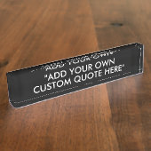 Creëer Uw eigen aangepaste offerte Naambordje (Zijkant)