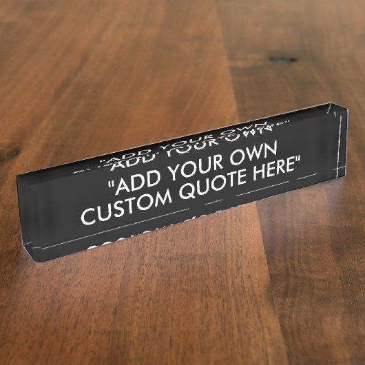 Creëer Uw eigen aangepaste offerte Naambordje (Zijkant)