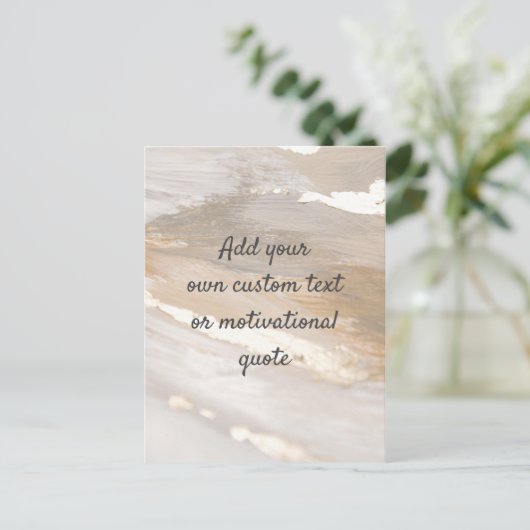 Creëer Uw eigen aangepaste offerte - neutraal Briefkaart (Staand voorkant)