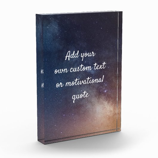 Creëer uw eigen aangepaste offerte - Night Sky Fotoblokken (Links)