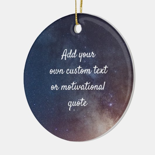 Creëer uw eigen aangepaste offerte - Night Sky Keramisch Ornament (Links)