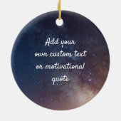 Creëer uw eigen aangepaste offerte - Night Sky Keramisch Ornament (Achterkant)