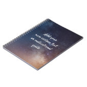 Creëer uw eigen aangepaste offerte - Night Sky Notitieboek (Linkerzijde)