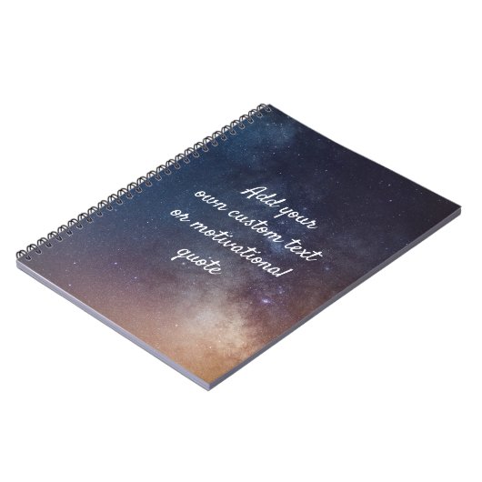 Creëer uw eigen aangepaste offerte - Night Sky Notitieboek (Linkerzijde)