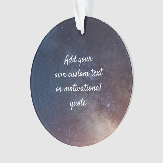 Creëer uw eigen aangepaste offerte - Night Sky Ornament (voorkant)