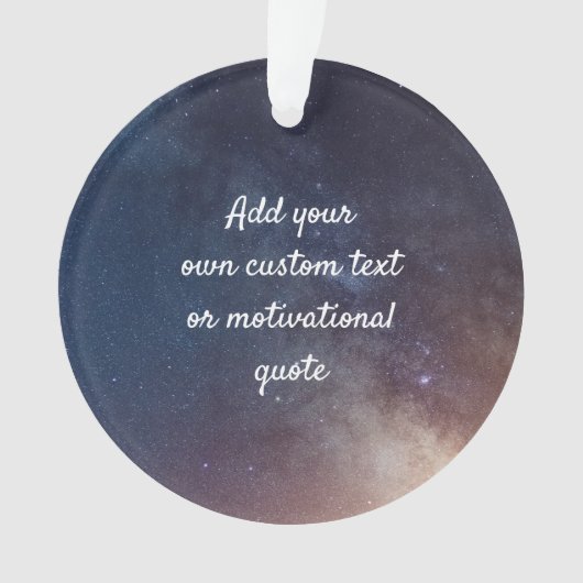 Creëer uw eigen aangepaste offerte - Night Sky Ornament (voorkant)