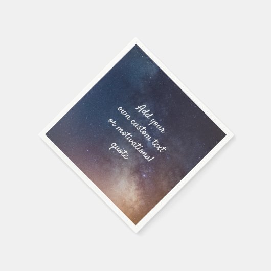 Creëer uw eigen aangepaste offerte - Night Sky Servet (Hoek)