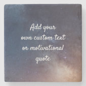 Creëer uw eigen aangepaste offerte - Night Sky Stenen Onderzetter (Voorkant)