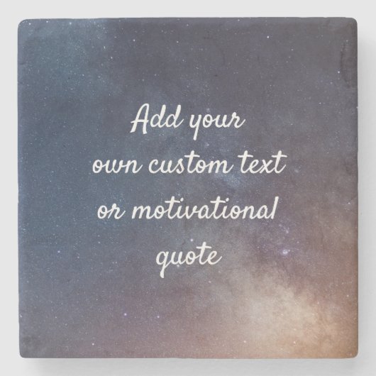 Creëer uw eigen aangepaste offerte - Night Sky Stenen Onderzetter (Voorkant)