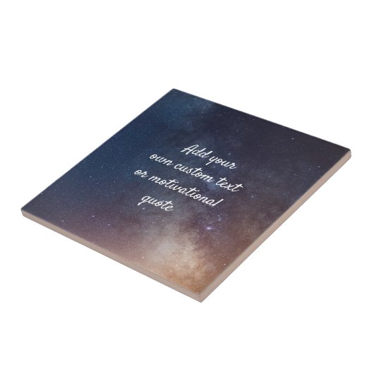 Creëer uw eigen aangepaste offerte - Night Sky Tegeltje (Zijkant)