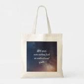 Creëer uw eigen aangepaste offerte - Night Sky Tote Bag (Achterkant)