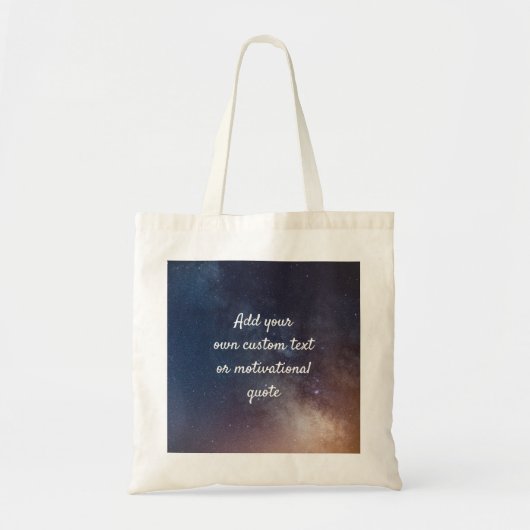 Creëer uw eigen aangepaste offerte - Night Sky Tote Bag (Voorkant)