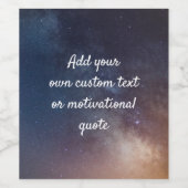 Creëer uw eigen aangepaste offerte - Night Sky Wijn Etiket (Enkel label)