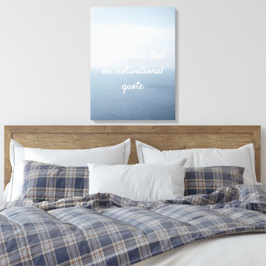 Creëer Uw eigen aangepaste offerte - Oceaan Canvas Afdruk (Insitu (Slaapkamer))