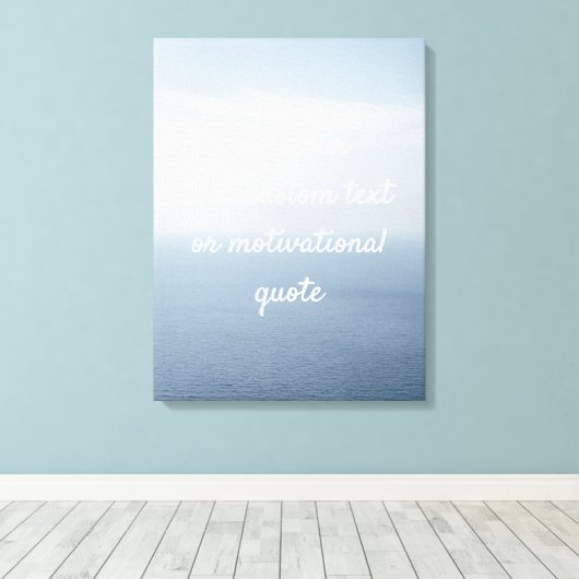 Creëer Uw eigen aangepaste offerte - Oceaan Canvas Afdruk (Insitu (Houten vloer))