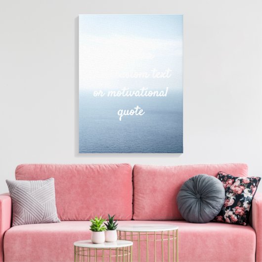 Creëer Uw eigen aangepaste offerte - Oceaan Canvas Afdruk (Insitu (Woonkamer))