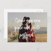 Creëer uw eigen aangepaste offerte op Afbeelding Briefkaart (Voorkant / Achterkant)