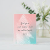 Creëer uw eigen aangepaste offerte - pasta briefkaart (Staand voorkant)