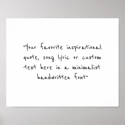 Creëer Uw eigen aangepaste offerte Poster (Voorkant)