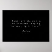 Creëer Uw eigen aangepaste offerte Poster (Voorkant)