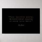 Creëer Uw eigen aangepaste offerte Poster (Voorkant)