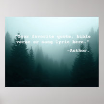 Creëer Uw eigen aangepaste offerte Poster Tekst & 