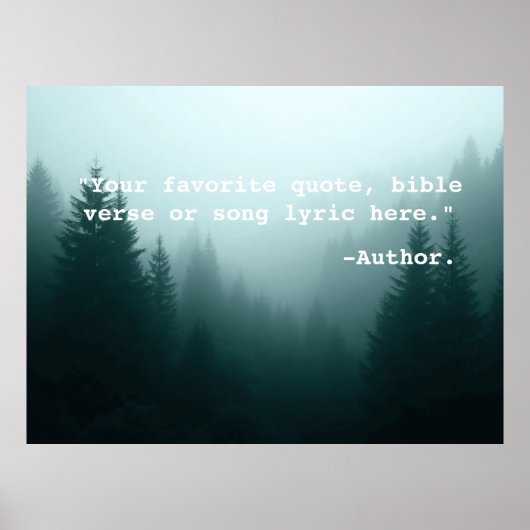 Creëer Uw eigen aangepaste offerte Poster Tekst &  (Voorkant)