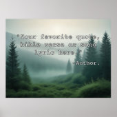 Creëer Uw eigen aangepaste offerte Poster Tekst & (Voorkant)