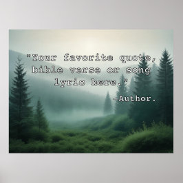 Creëer Uw eigen aangepaste offerte Poster Tekst & 