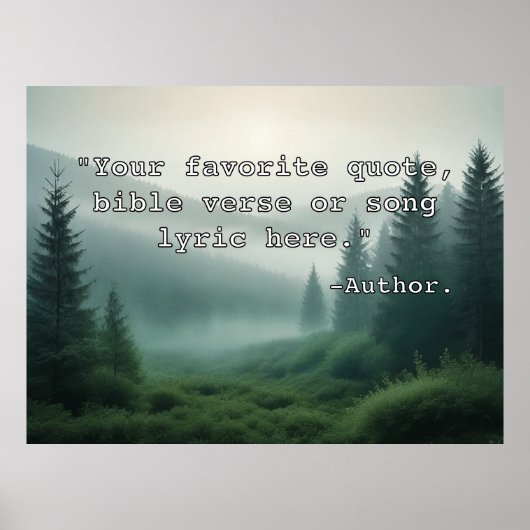 Creëer Uw eigen aangepaste offerte Poster Tekst &  (Voorkant)