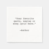 Creëer Uw eigen aangepaste offerte Servet (Voorkant)