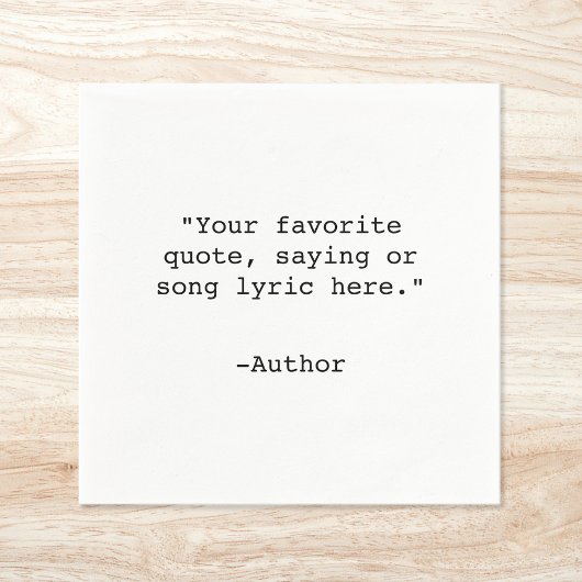 Creëer Uw eigen aangepaste offerte Servet